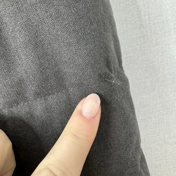 Nautica Womens Jacket Small Gray Quilted Puffer Hooded Packable Long Warm Snow - Picture 3 of 15